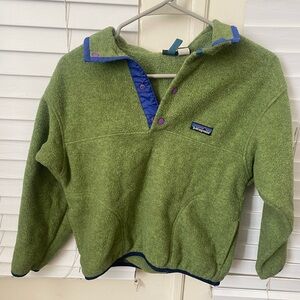 Patagonia Green Fleece Kids Pullover